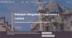 Desktop Screenshot of maluquerabogados.com