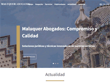 Tablet Screenshot of maluquerabogados.com